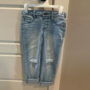 Girls Jumping Beans Crop Jean SZ 6